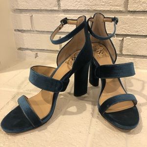 Vince Camuto midnight suede heels